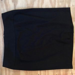 Ponte Knit Black Pencil Skirt Sz 18